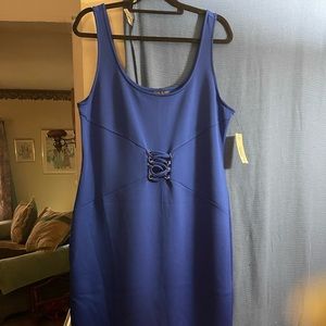 Electric Blue sheath strapped dress!